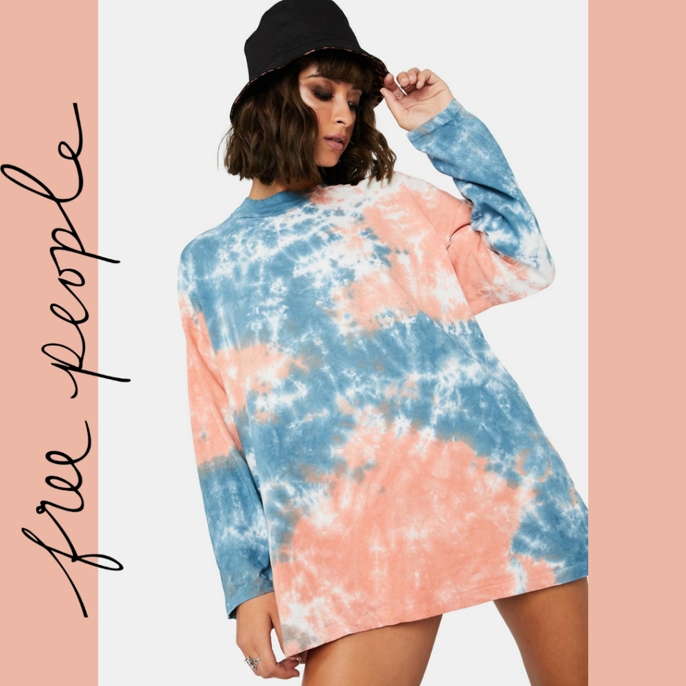 Free People Be Free Cotton Candy Tie Dye Sz M